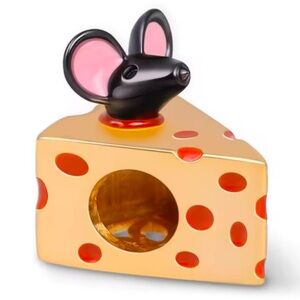 NWOT Nora Fleming Rat In Cheese Charm Sterling Silver 925